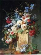 Floral, beautiful classical still life of flowers.044